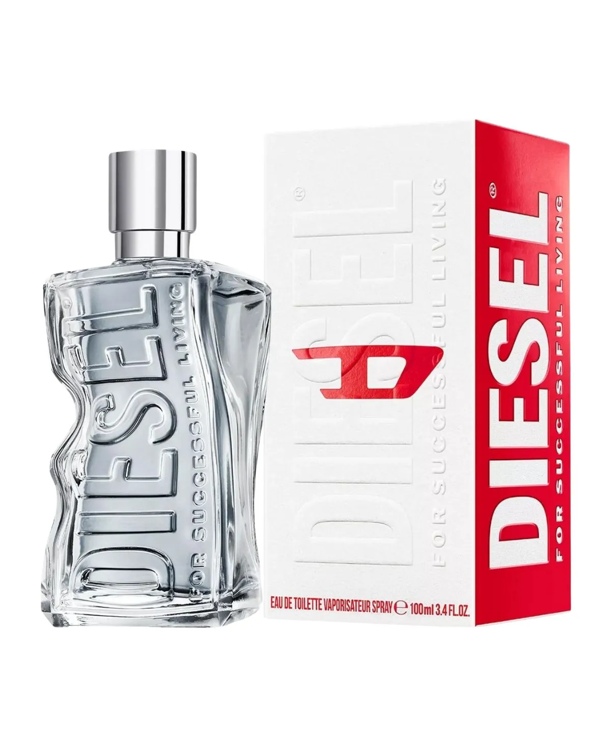 Diesel D Eau de Toilette EDT Spray for Men 3.4oz 100ml - UPC: 3614273693509