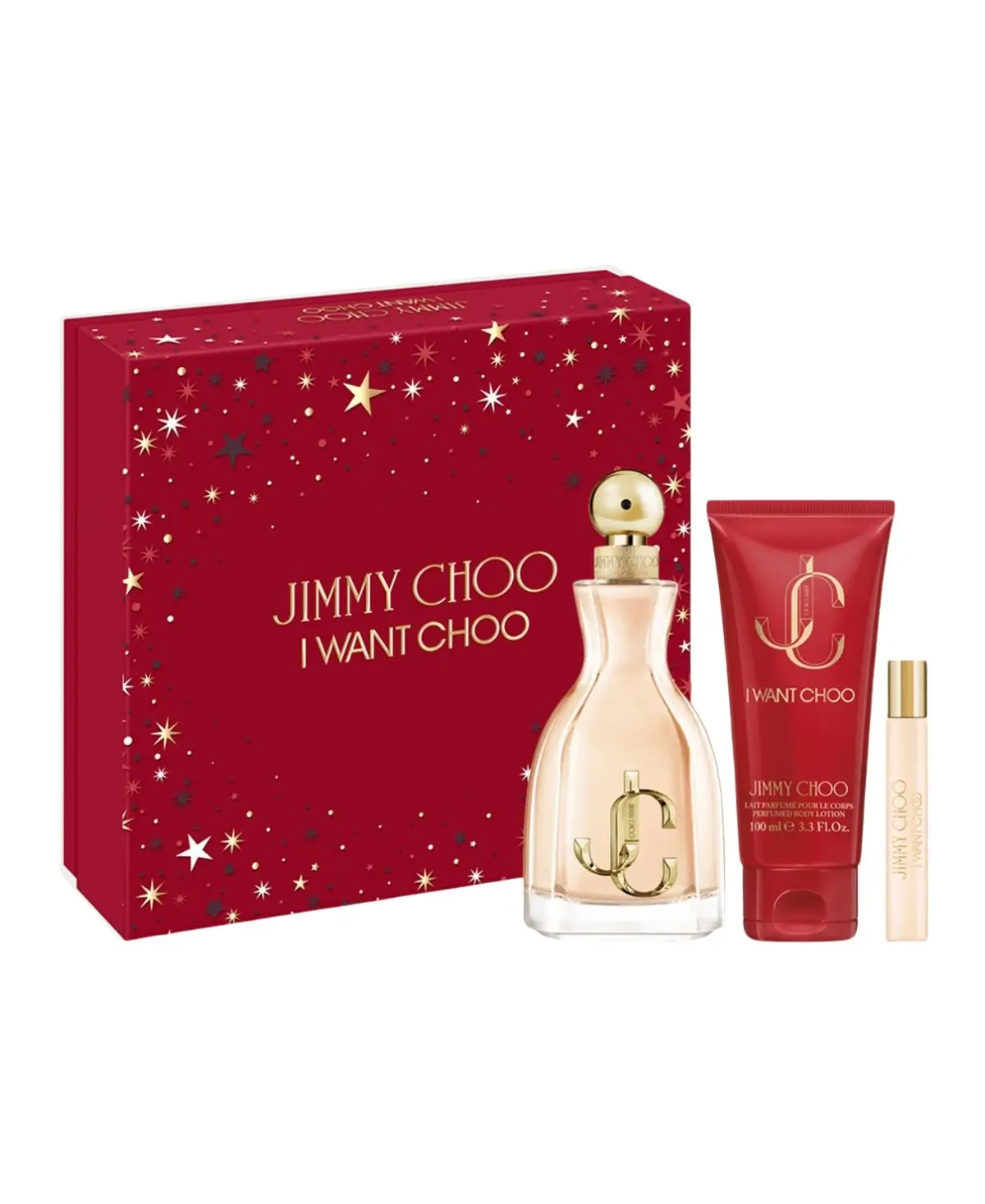 Jimmy Choo I Want Choo Gift Set 3 pcs Eau de Parfum EDP Spray for Women 3.4oz 100ml - UPC: 3386460139861