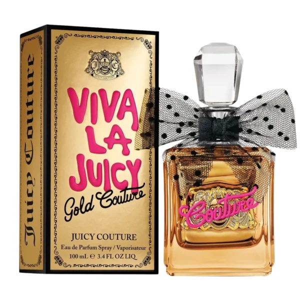 Juicy Couture Viva La Juicy Gold Couture Eau de Parfum EDP Spray for Women 3.4oz 100ml - UPC: 719346186551