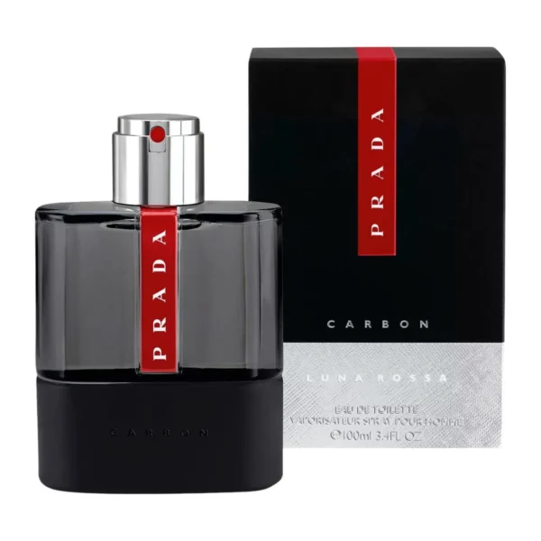 Prada Luna Rossa Carbon Eau de Toilette EDT Spray for Men 3.4oz 100ml - UPC: 8435137759781