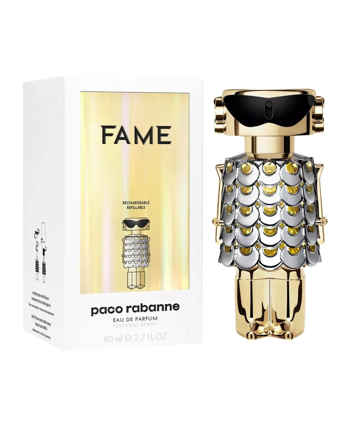 Paco Rabanne Fame Eau de Parfum EDP Spray for Women 2.8oz 80ml - UPC: 3349668594412