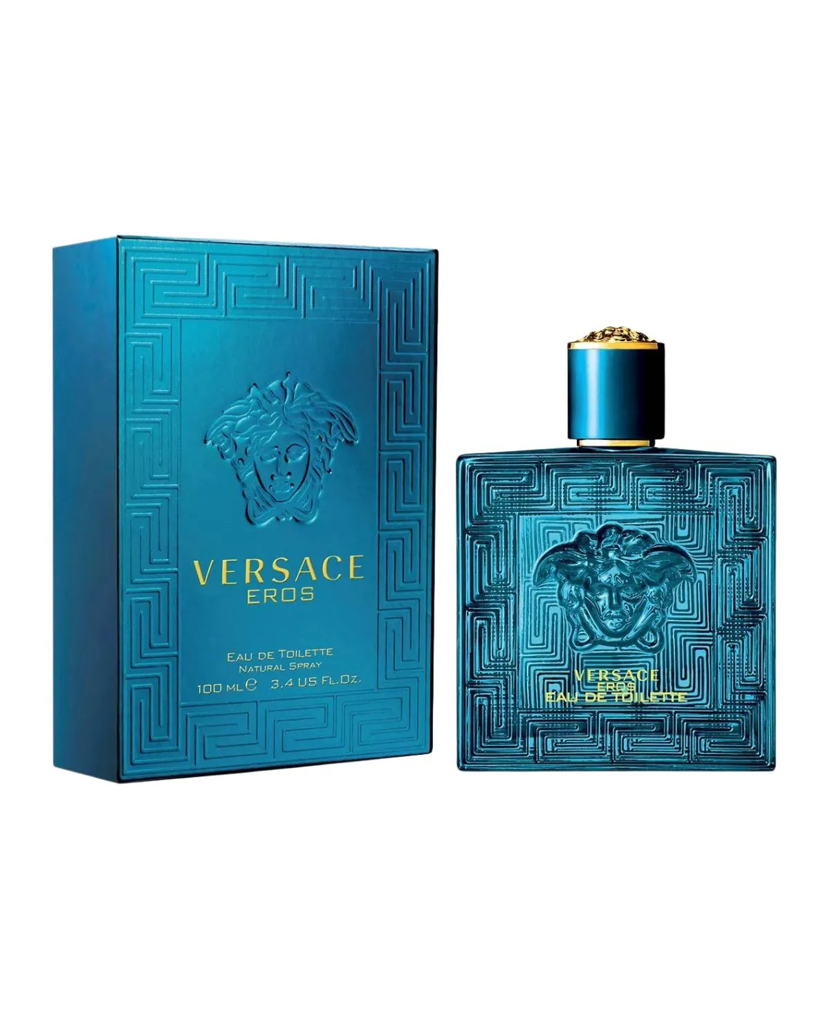 Versace Eros Eau de Toilette EDT Spray for Men 3.4oz 100ml - UPC: 8011003809219