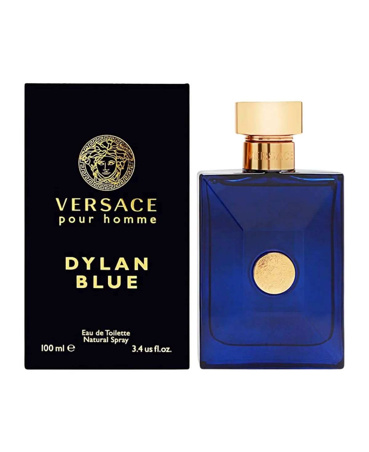 Versace Pour Homme Dylan Blue Eau de Toilette EDT Spray for Men 3.4oz 100ml - UPC: 8011003825745