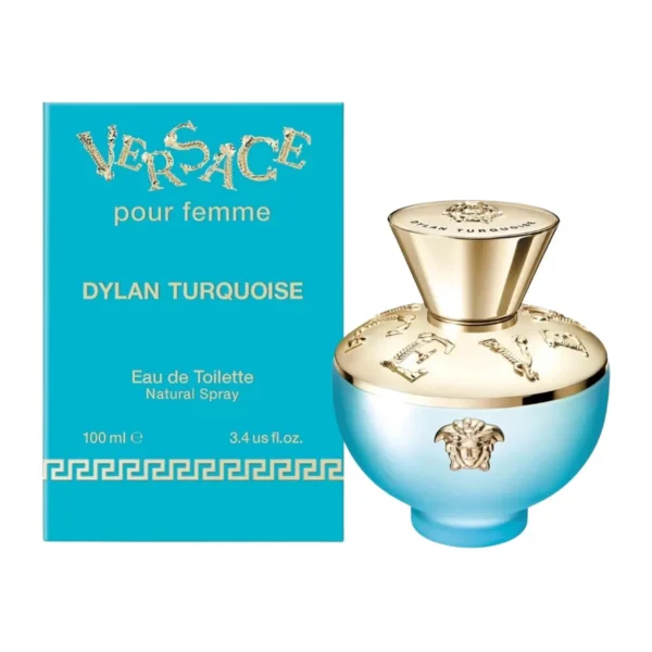 Versace Pour Femme Dylan Turquoise Eau de Toilette EDT Spray for Women 3.4oz 100ml - UPC: 8011003858552