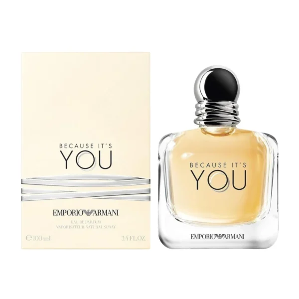 Emporio Armani Because It’s You Eau de Parfum EDP Spray for Women 3.4oz 100ml - UPC: 3605522041486