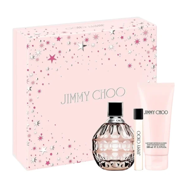 Jimmy Choo Gift Set 3 pcs Eau de Parfum EDP Spray for Women 3.4oz 100ml - UPC: 3386460139809