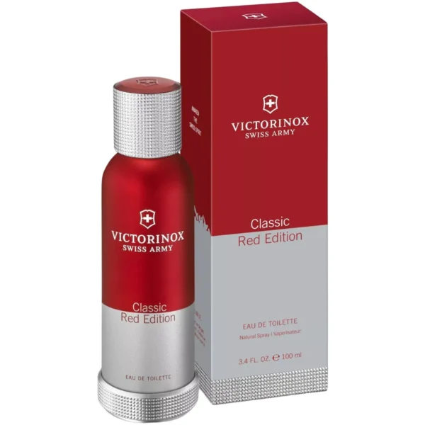 Victorinox Swiss Army Classic Red Edition Eau de Toilette EDT Spray for Men 3.4oz 100ml - UPC: 7611160217196