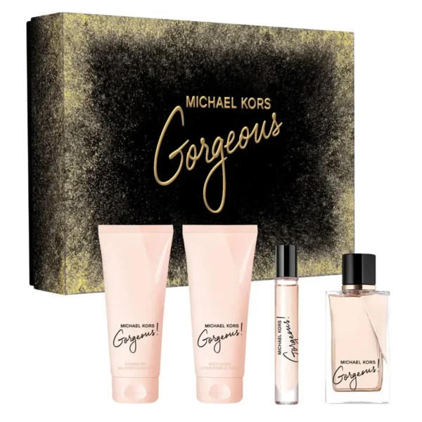 Michael Kors Gorgeous! Gift Set 4 pcs Eau de Parfum EDP Spray for Women 3.4oz 100ml - UPC: 850049716451