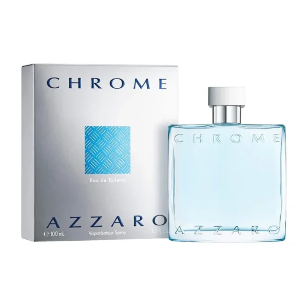 Azzaro Chrome Eau de Toilette EDT Spray for Men 3.4oz 100ml - UPC: 3351500020409